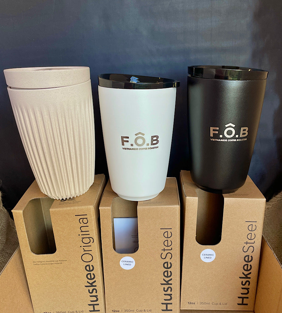 Huskee Stainless/Ceramic Cup