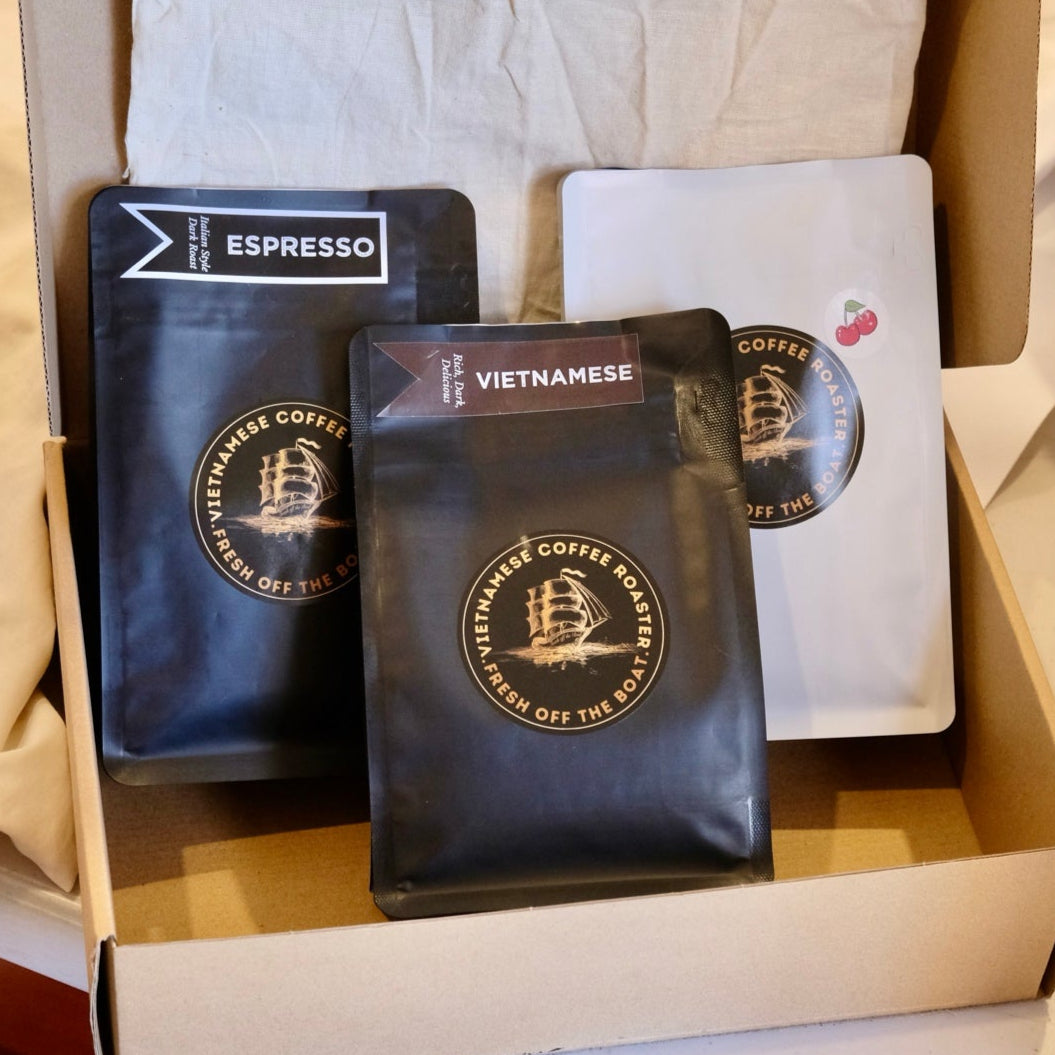 3x250g Coffee Sampler Box